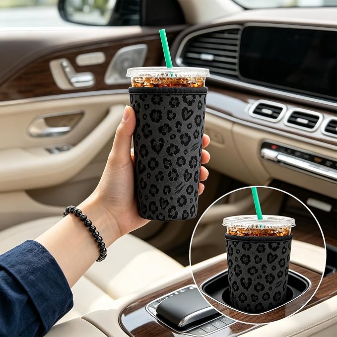 3 Pack Reusable Iced Coffee and Cold Soda Insulated Neoprene Cup Sleeve | Funny - Image 7