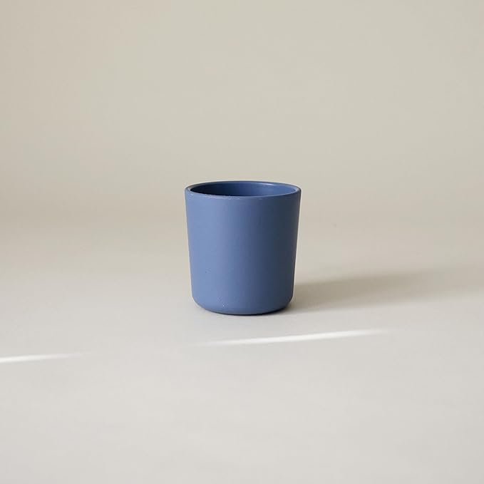 mushie Dinnerware Cups For Kids | Made in Denmark, Set of 2 (Twilight Blue)