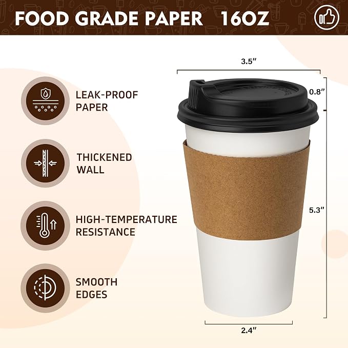 YEEHAW 16 oz 50 Pack Coffee Cups - Image 2