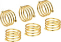 uxcell Metal Napkin Rings Set of 6, Spiral Napkin Ring Holder Buckle by uxcell