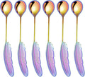 Creative spoons in multiple colors. They can be used to stir flower tea by Unknown