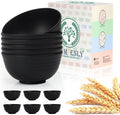 Cereal Bowls Wheat Straw Bowls for Dorm, Kitchen Bowls Set of 6 Unbreakable by HOMIENLY