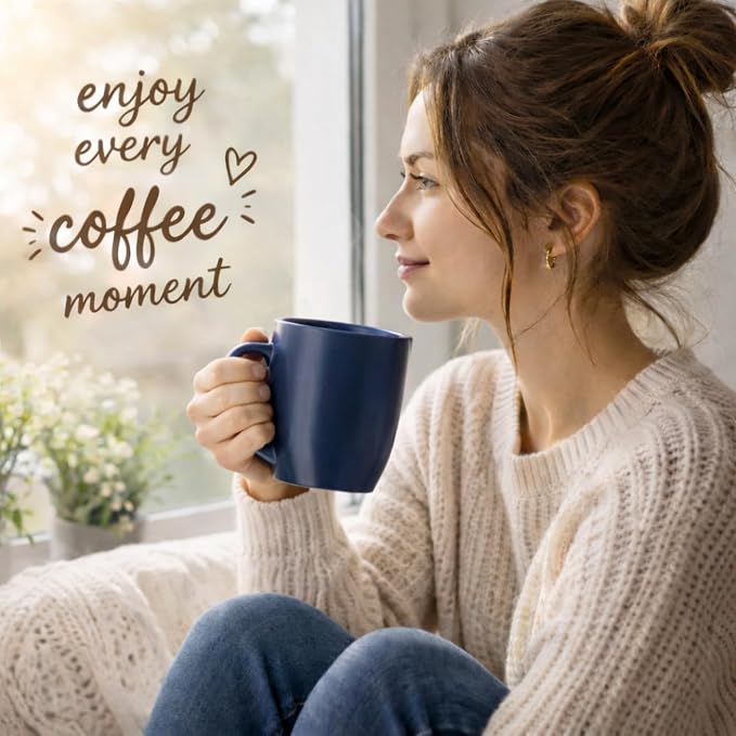 AmorArc 12 oz Coffee Mugs, Matte Coffee Cups - Image 6