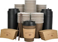 LITOPAK 100 Pack 12 oz Coffee Cups by LITOPAK