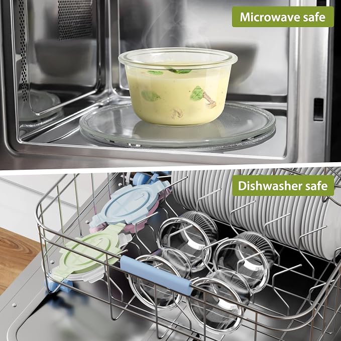 2Cup/16oz Glass Food Storage Containers - Image 6