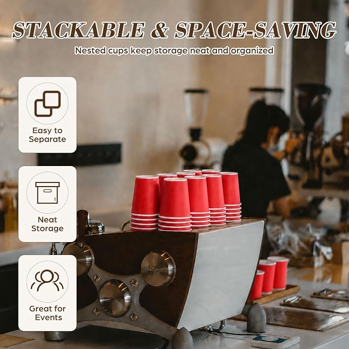 300 Pcs Mini Coffee Cups Brown Culture Cup 2oz Disposable Bathroom Cups Paper - Image 6