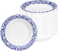 30 Count Paper Bowls 16 Oz, Large Bowls Disposable Heavy Duty, Microwave & by DTFMZOV