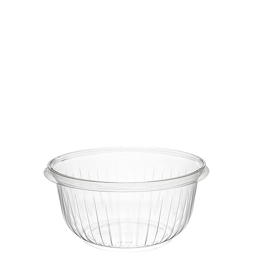 Dart PET16B 16 oz Clear PET Plastic Bowl | Freezer Safe, Crack Resistant by DART