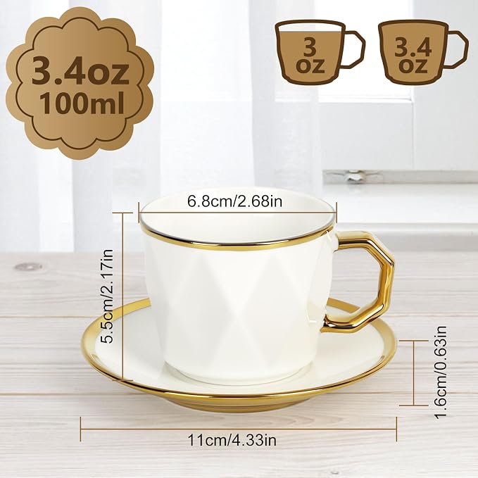 ALIMOTA 3.4oz/100ml Espresso Cups - Image 2