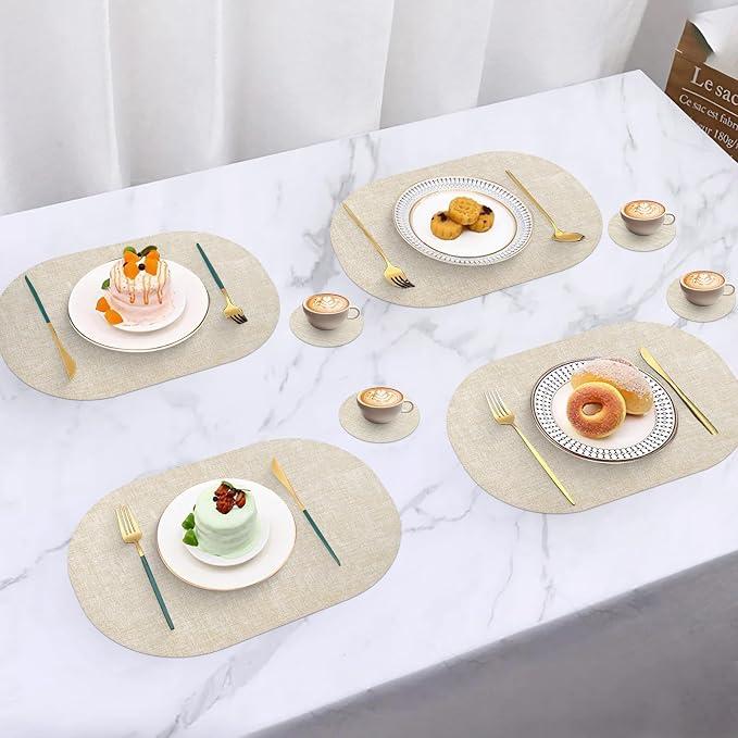 Faux Leather Placemats Set of 4 - Image 6