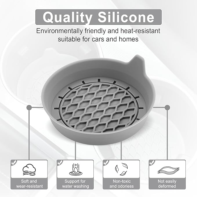 Car Cup Holder Coaster, Silicone Cup Holder Insert, Universal Non-Slip Cup - Image 5