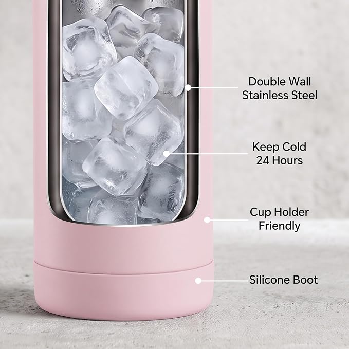 Fijinhom 24oz Insulated Stainless Steel Water Bottle, Wide Mouth Double Wall - Image 5