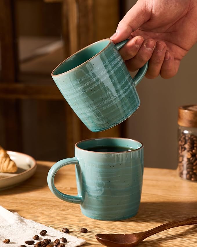 famiware Coffee Mugs Set of 6, Meteor 13 oz Ceramic Mug Cup Set - Image 3