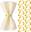 Suream Napkin Holders Set of 12, Stainless Steel Napkin Rings Bulk by Suream