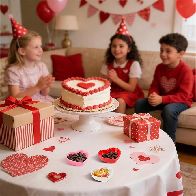 8PCS Heart Shaped Bowl Heart Bowl For Candy Lovers, Office Desk Decor, Home Snack Display, Valentine'S Day, Wedding Celebrations, Birthday Parties,Family Kitchen Use