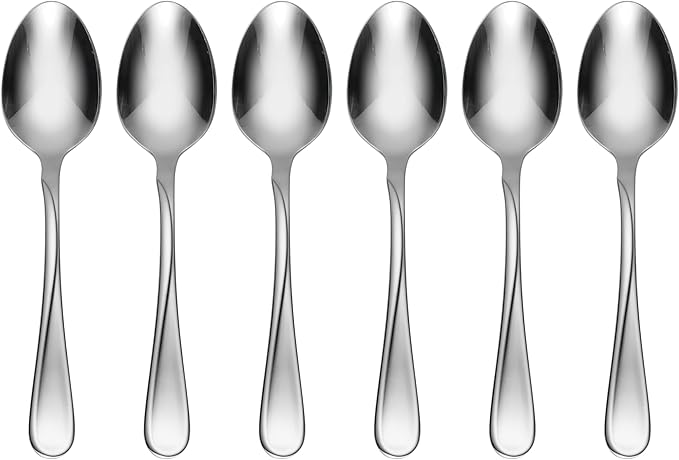 Oneida Silverware Set, Flight Everyday Flatware 6-Piece Teaspoons Set, Service by Oneida
