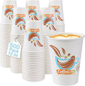 Lamosi 500 Pack 12 oz Coffee Cups, Disposable Paper Cups No Lids | Leakproof by BuyNow