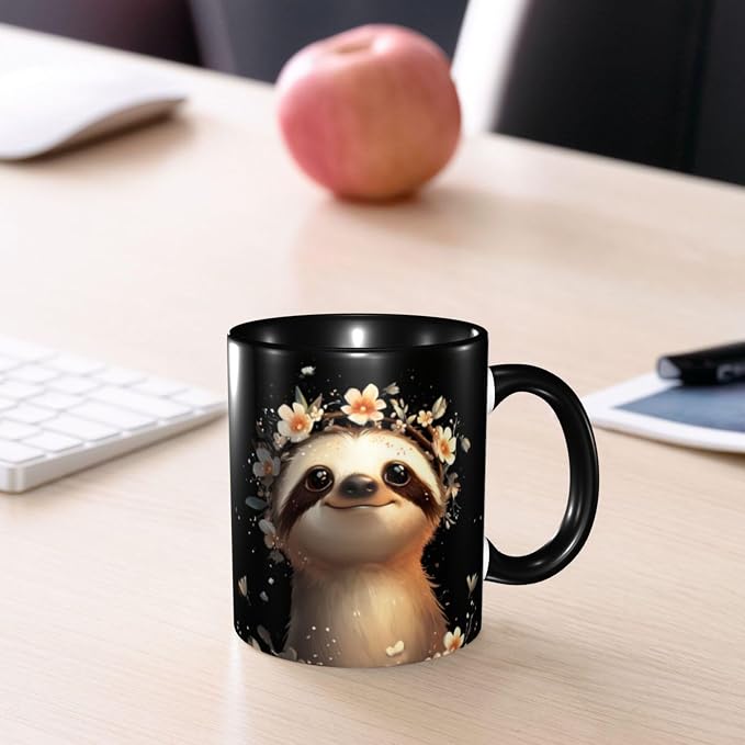 Yrebyou Sloth Coffee Mug 11oz Ceramic Cup - Image 7