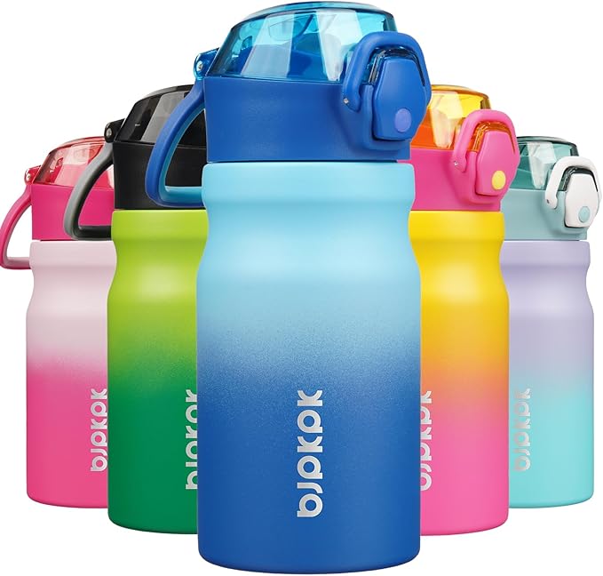 BJPKPK 14 oz Insulated Water Bottle, Stainless Steel Flask | Leak Proof Locking by BJPKPK