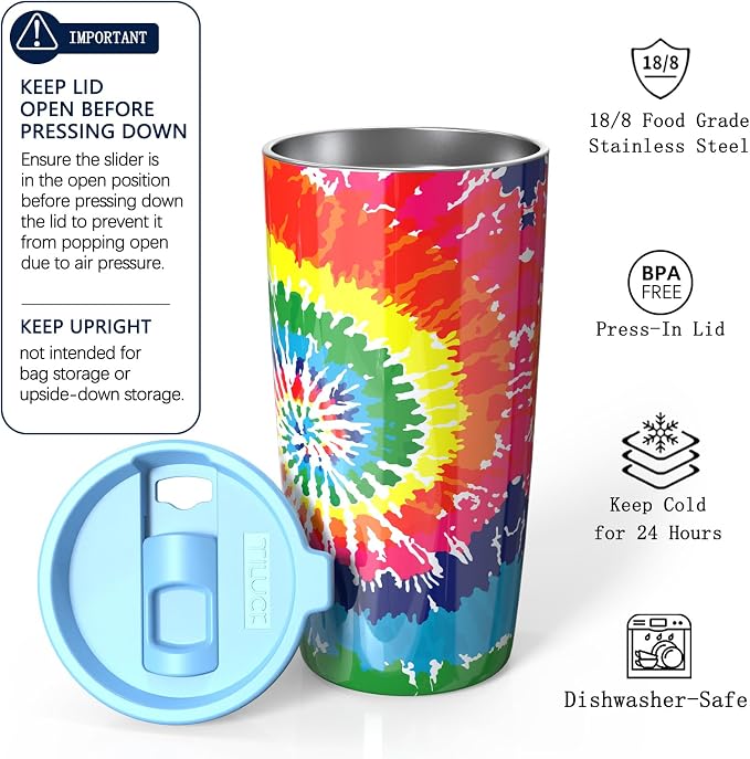 TILUCK 20 oz Insulated Coffee Tumbler - Image 2