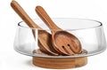 KITEISCAT Extra Large Glass Salad Bowl Set by KITEISCAT