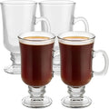 PARNOO Irish Coffee Mugs - 8 oz - Clear Glasses by PARNOO