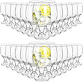 Patelai Set of 30 Water Goblet, 13.5 oz Clear Drinking Glasses Bulk Dishwasher by Patelai