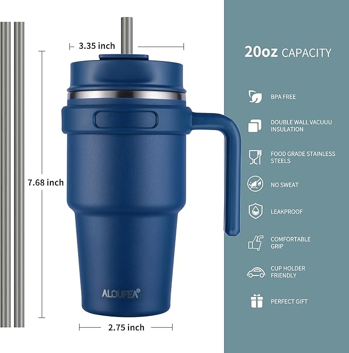 20 oz Insulated Travel Coffee Mug Tumbler - Image 4