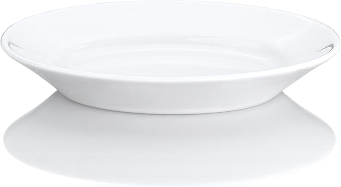 Pillivuyt 10-1/4-Inch by 7-Inch Deep Oval Porcelain Serving Platter
