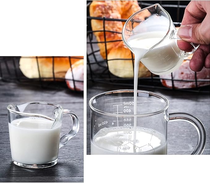 Hacaroa 4 Pack Double Spouts Measuring Cups Espresso Shot Glass - Image 6