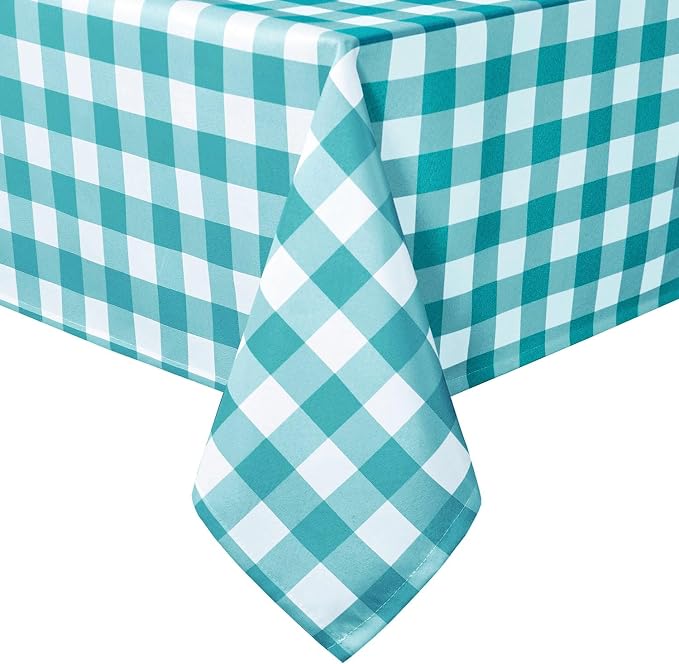 Checkered Tablecloth Rectangle, 70 x 140 Inch by Hiasan