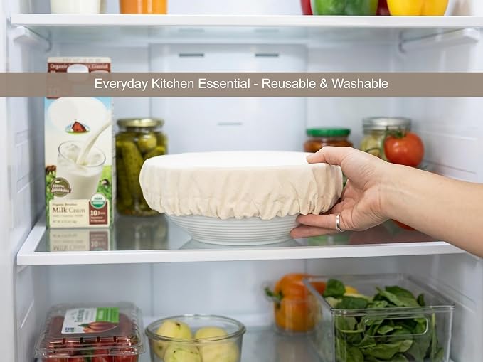 Reusable Bowl Covers for Bread Proofing, Plastic-Free Dough Rising & Food - Image 6