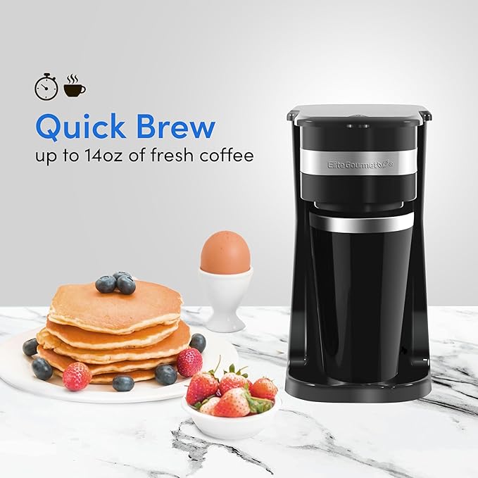 Elite Gourmet EHC111A Personal Single-Serve Compact Coffee Maker - Image 3