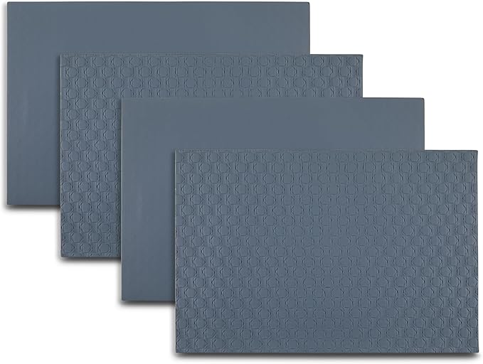 Placemats Set of 4 12" x 18" Heat-Resistant Table Mats for Dining Table Set for 4 Kitchen & Dining Room Decor Farmhouse, Boho, & Modern Style Easy to Clean, Durable & Stylish Table Decor