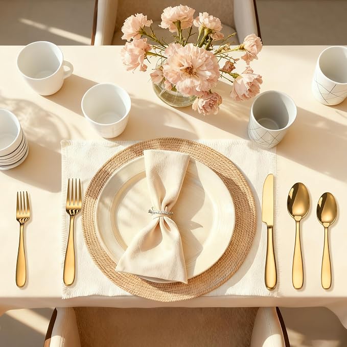 40-Piece Gold Silverware Set, Flatware Set - Image 7