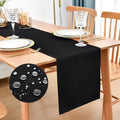 Faux Linen Table Runner Water Resistant 13 x 48 in, Coffee Table Runner by Nacuci