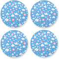 Cute Cute 4 Piecing Set Absorbent Coaster by KLL