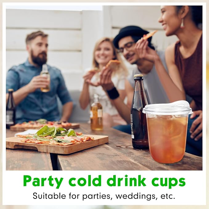 Baderke 50 Pcs Clear Plastic Cups - Image 5