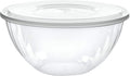 Reusable 150 Ounce Round Crystal Clear Plastic Bowls by PLASTICPRO