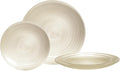 " OCCASIONS " 240 Plates Pack,(120 Guests) Premium Wedding Party Disposable Plastic Plates Set -120 x 10'' Dinner + 120 x 7'' Salad/Dessert (Belize in Ivory & Gold)