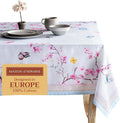 Maison d' Hermine Table Cloth Rectangle Table 100% Cotton 60 x 90 Inches Tablecloth Reusable Decorative for Dining Room Farmhouse Home Valentines Day Decorations Spring Summer - Blossoms in Spring