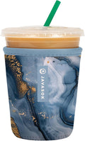 Sok It JavaSok Iced Coffee & Cold Soda Insulated Neoprene Cup Sleeve (Sapphire Drift, Small: 16-20oz)