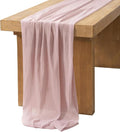 Ling's Moment 14Ft Chiffon Table Runner, Sage Purple | Sheer, Extra Long by LingsMoment