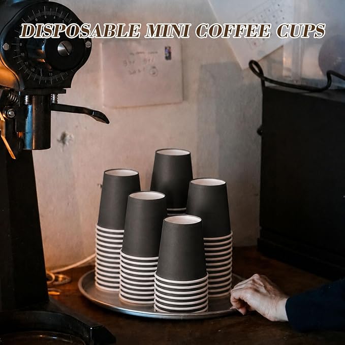 200 Pcs Mini Coffee Cups Brown Culture Cup 2oz Disposable Bathroom Cups Paper - Image 4