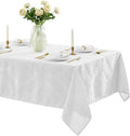 Newbridge Barcelona Luxury Damask Fabric Tablecloth, 70” x 70”, 100% Polyester by HomeBargainsPlus