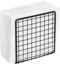 Metal Standing Napkin Holder with Wire Grid Design, Upright Dining Table Cocktail Napkin Holder