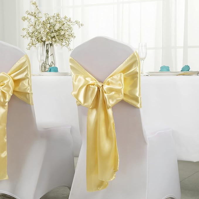 Horbaunal 24 Pack Light Gold Satin Table Runner 12 x 108 Inch | Smooth Table - Image 3