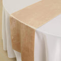 10 pcs 12x108-Inch Champagne Premium Velvet Table Runners Wedding Reception by BalsaCircle