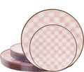 U-QE 20PCS Pink Plastic Plates for Party by U-QE