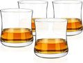 True Bourbon Glass, Whiskey Glasses, Home Bar Glassware, 10 oz Set of 4 by True